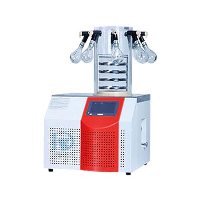 220V 1Kw SUS304 स्वचालित प्रयोगशाला फ्रीज ड्रायर खाद्य प्रसंस्करण के लिए वैक्यूम सुखाने की मशीन