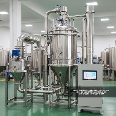 ऊर्जा की बचत और पर्यावरण के अनुकूल SUS316L मिल्क स्प्रे ड्रायर मशीन स्वतंत्र नियंत्रण प्रणाली