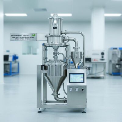पर्यावरण के अनुकूल और खाद्य स्तर की हाई स्पीड एटमाइज़र स्प्रे सुखाने की मशीन