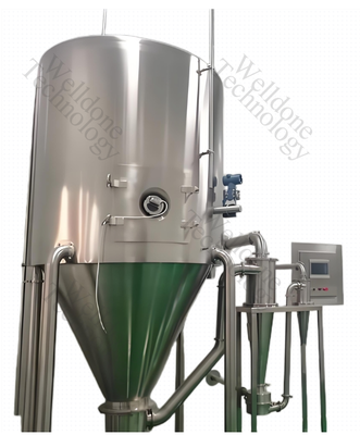 उच्च दक्षता SUS316L स्प्रे ड्रायर 70% सुखाने की दक्षता और 5KGS/H-10000KGS/H लोडिंग क्षमता के साथ